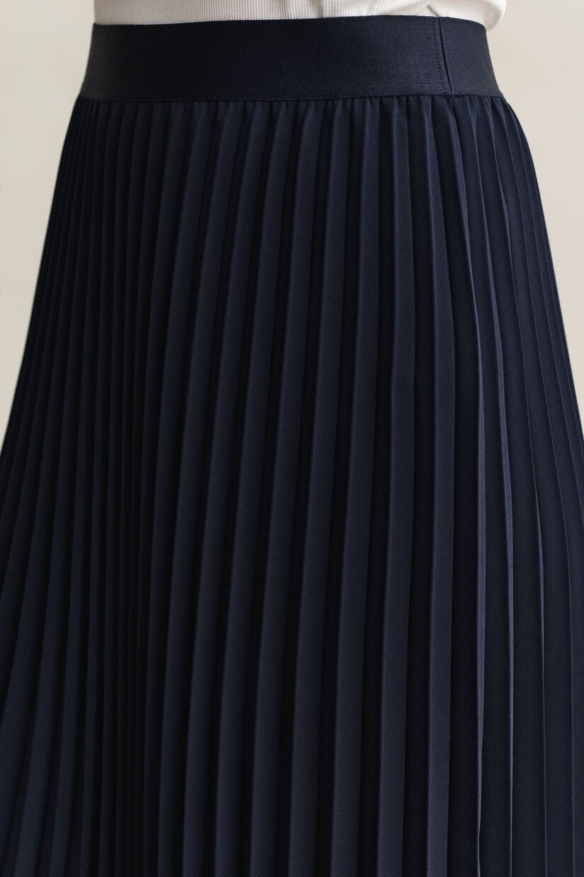 Pleated Midi Skirt