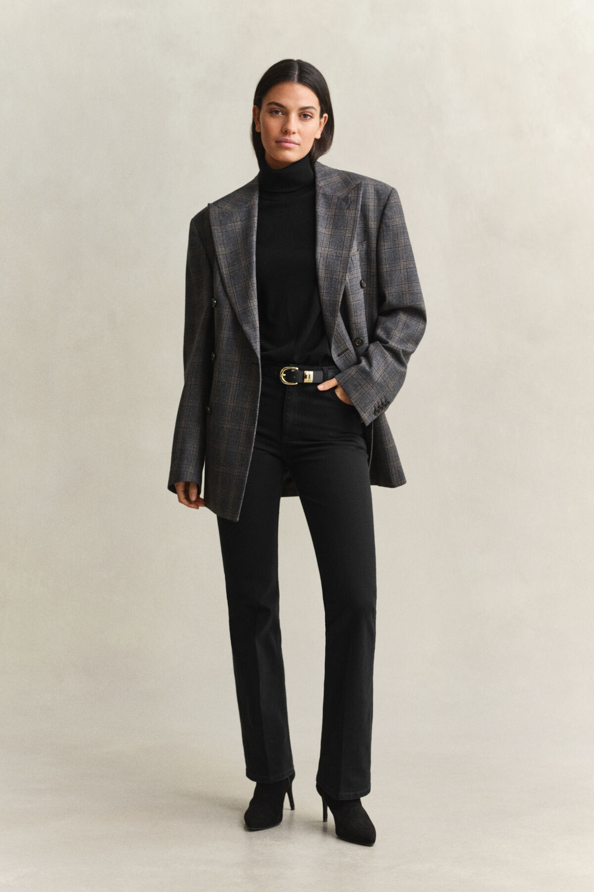 Extra Fine Merino Wool Turtleneck Sweater — BLACK