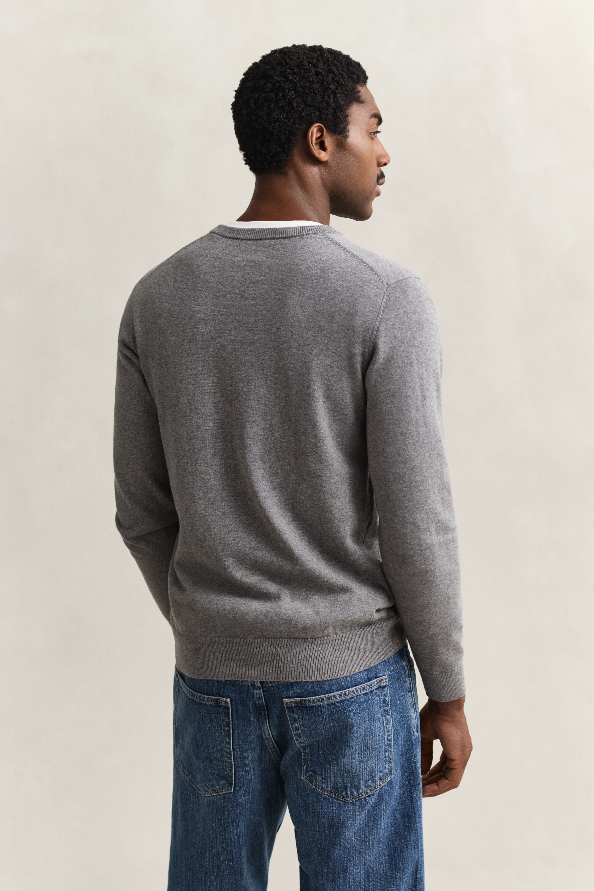 Classic Cotton V-Neck Sweater