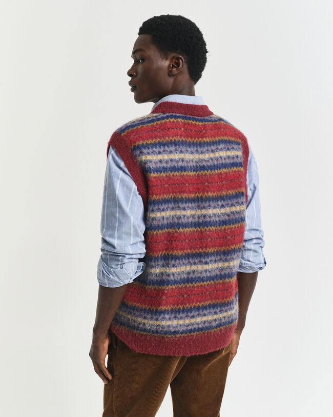 Brushed Fair  Isle Vest