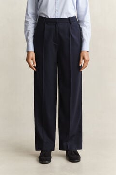 Tailored Wool Pants — EVENING BLUE 5