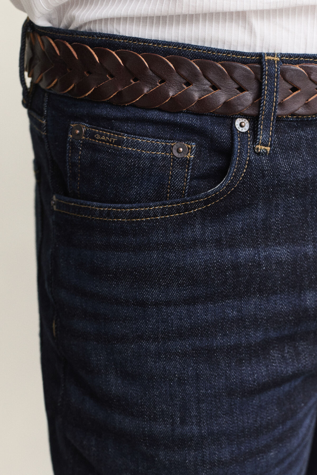 Slim Jeans — DARK BLUE BROKEN IN