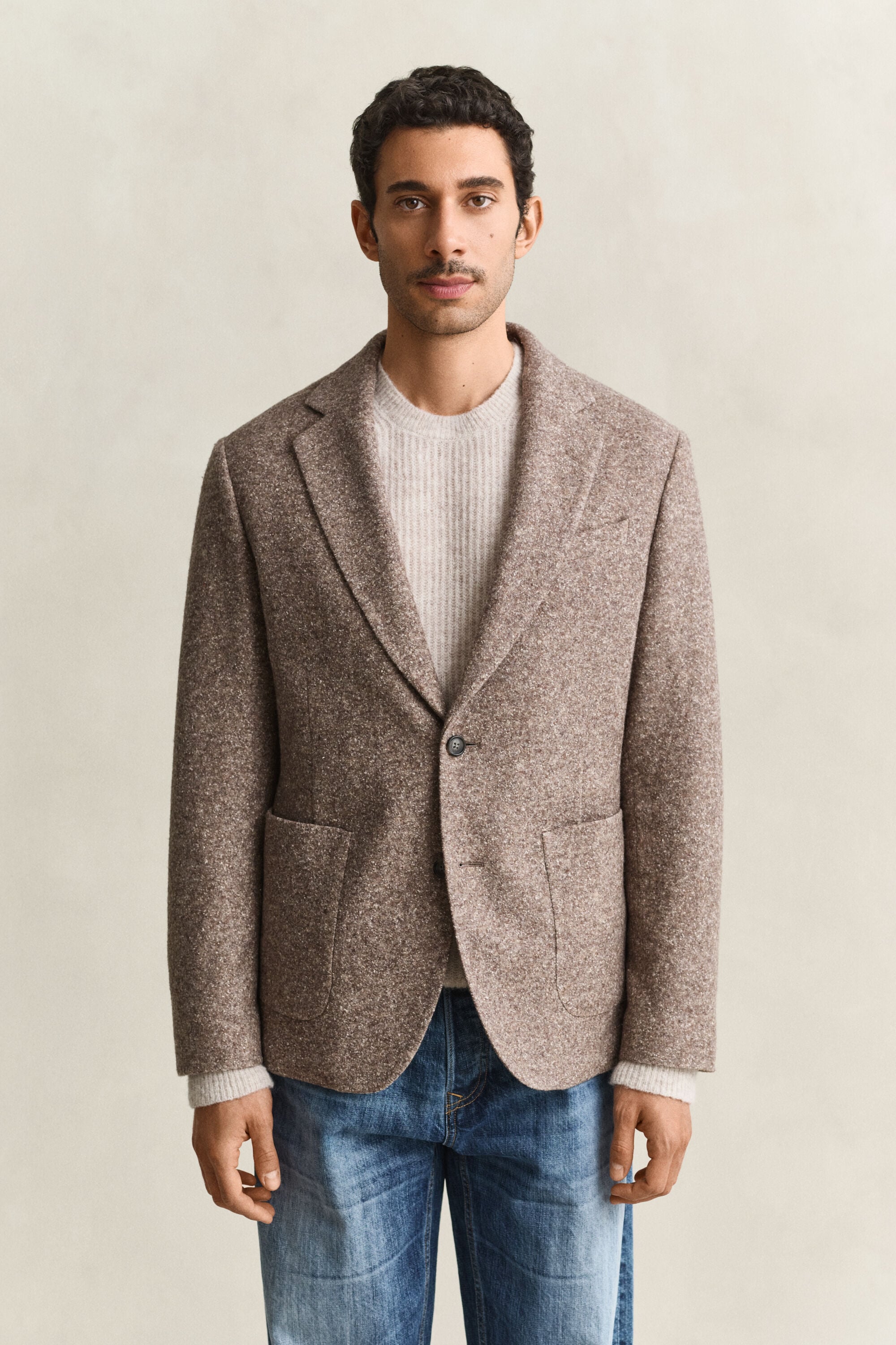 Wool Silk Jersey Blazer
