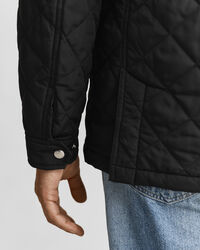 Quilted Windcheater Mid-Length Jacket