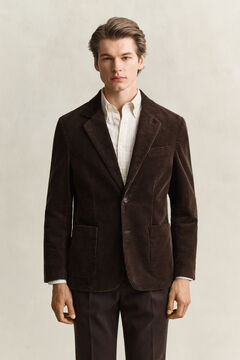 Corduroy Suit Jacket — BLACK BROWN 5