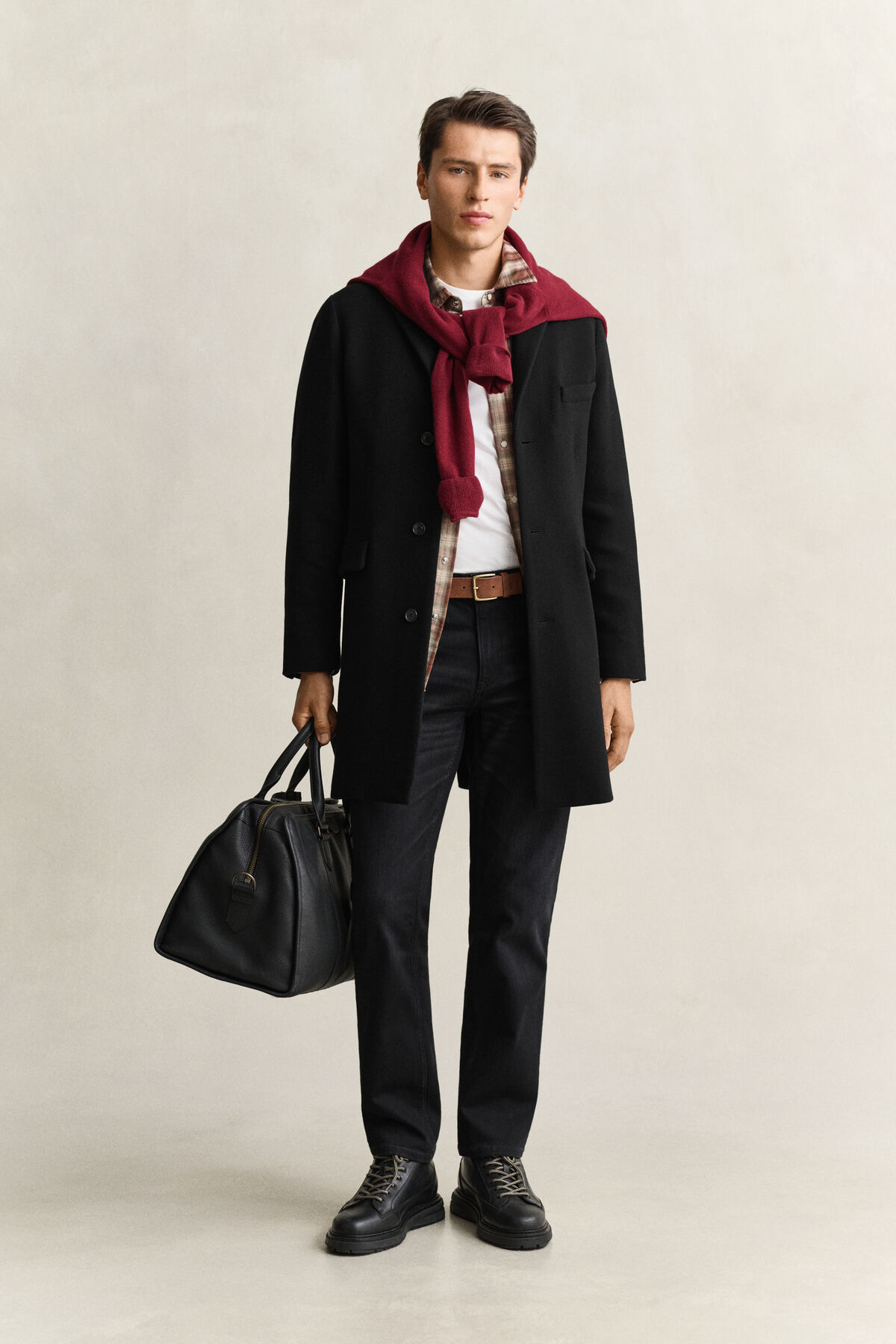 Wool Coat — BLACK
