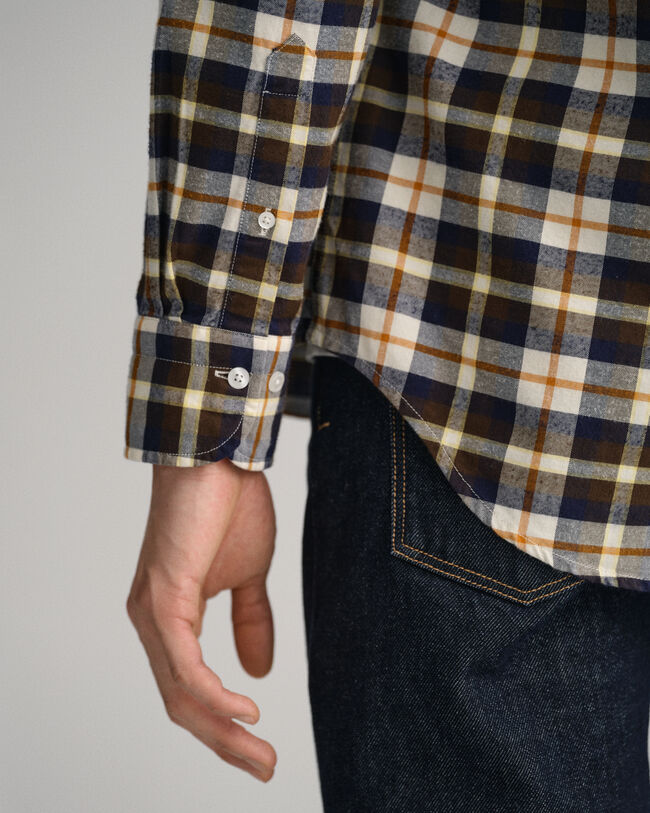 Regular Fit Brushed Oxford Tartan Shirt