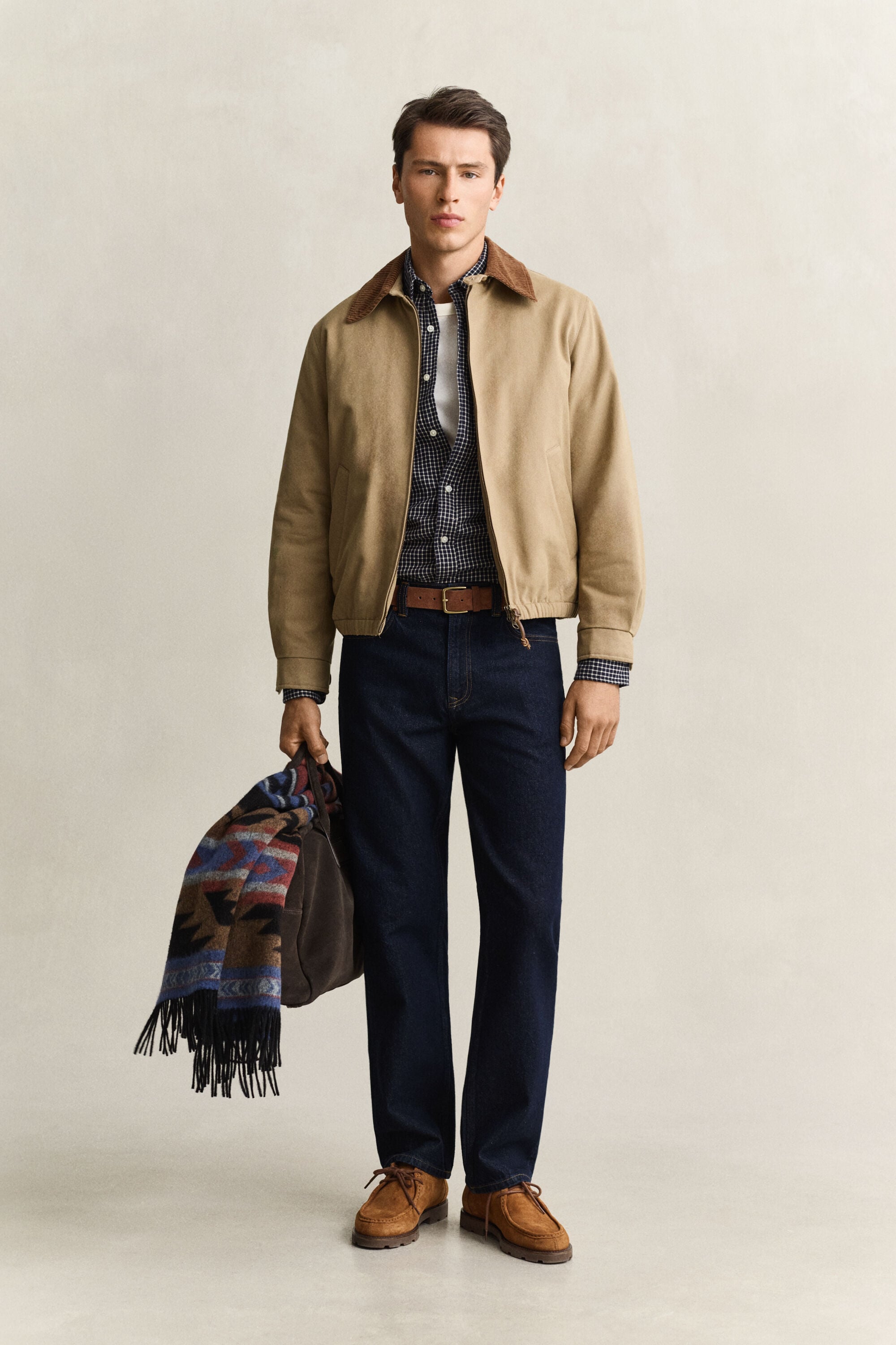 Checked Windblown Flannel Shirt