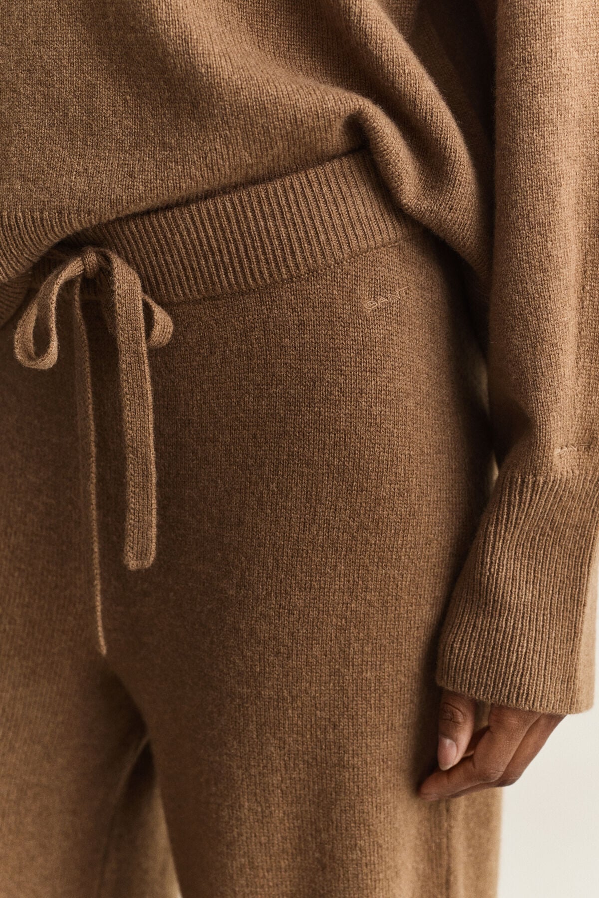 Wool Cashmere Blend Pants — WARM KHAKI