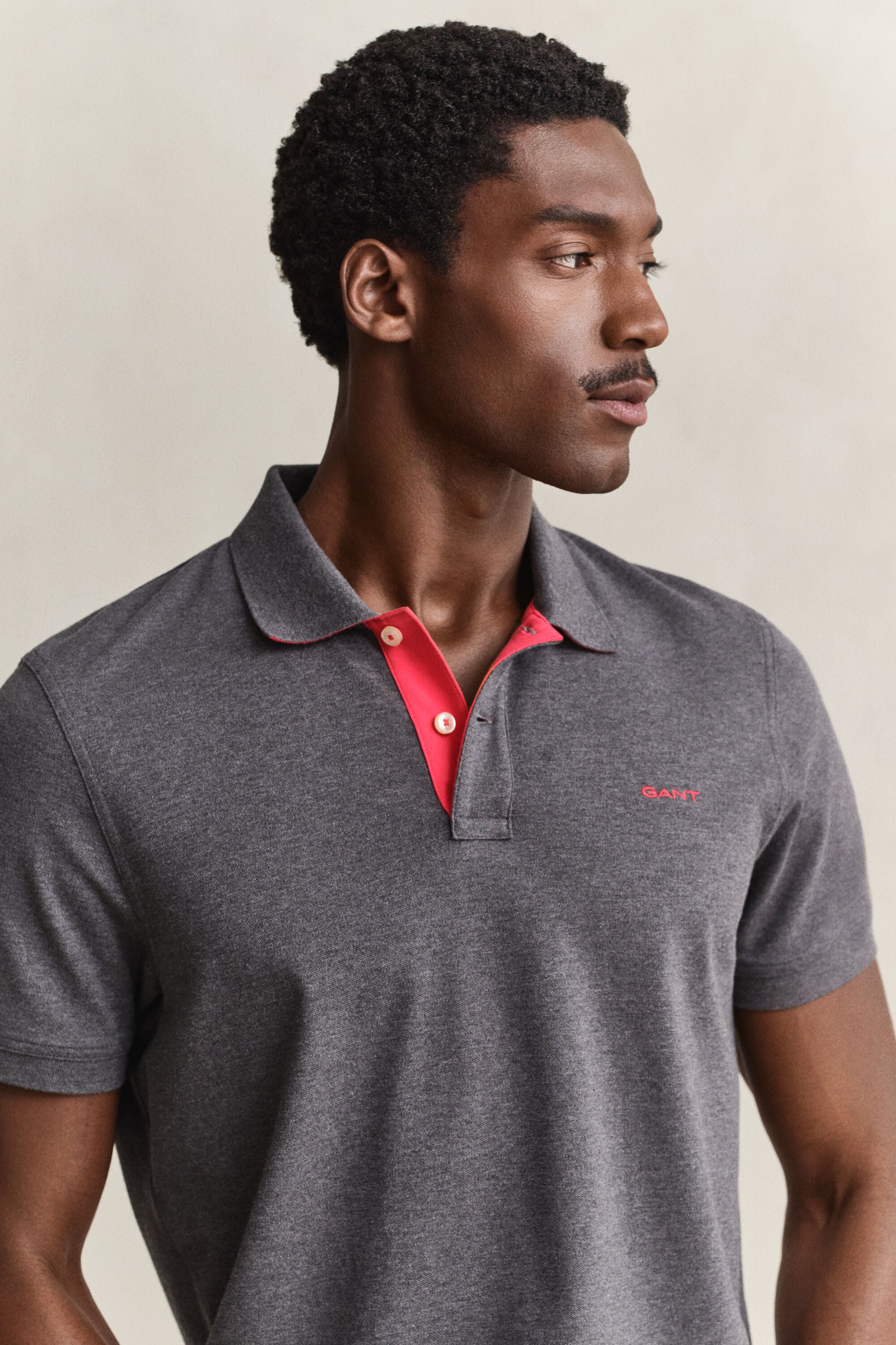Contrast Piqué Polo Shirt