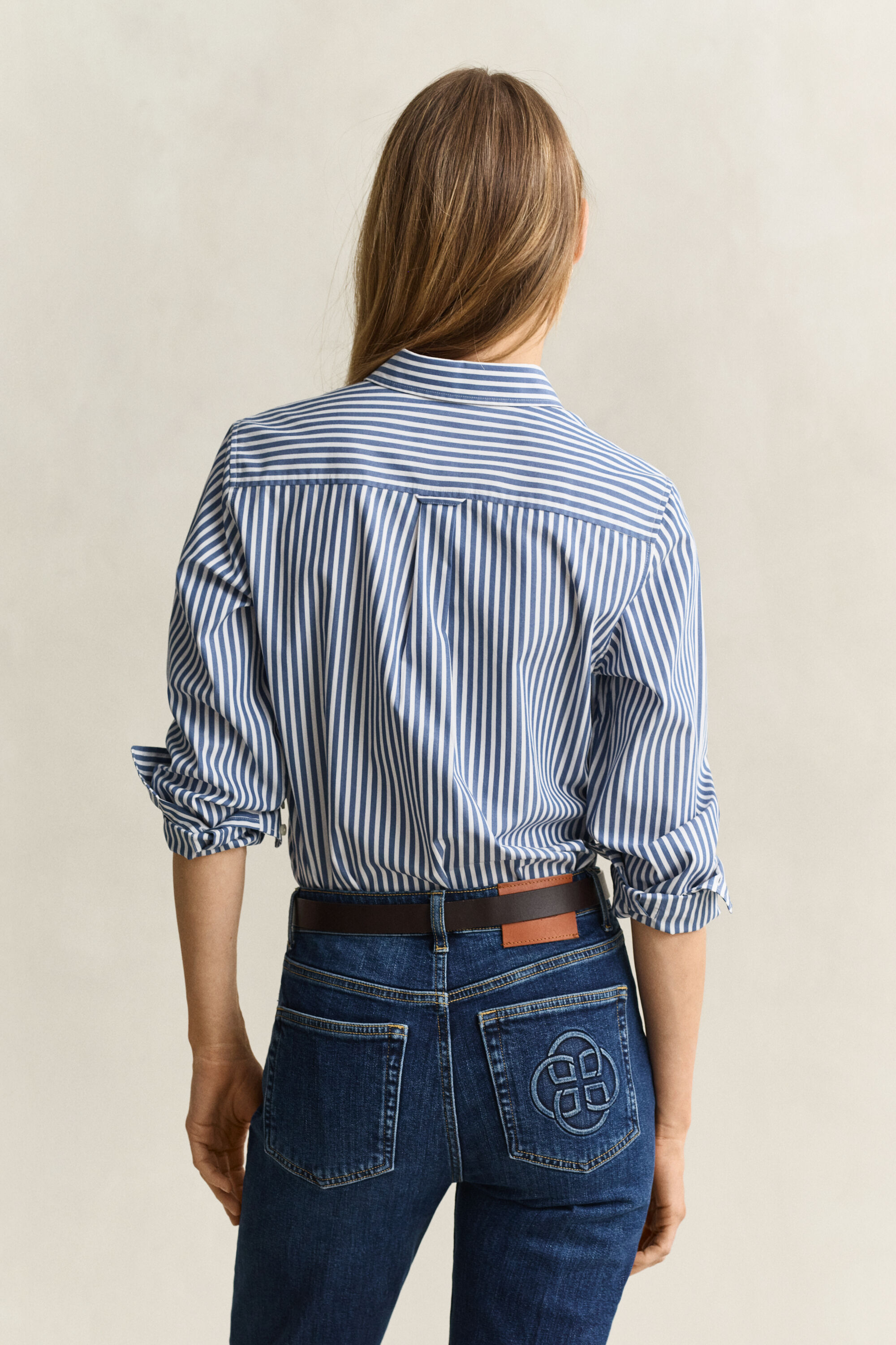 Classic Regular Striped Poplin Shirt