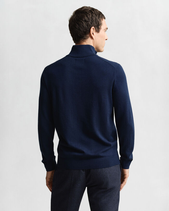 Extra Fine Merino Wool Half-Zip Sweater
