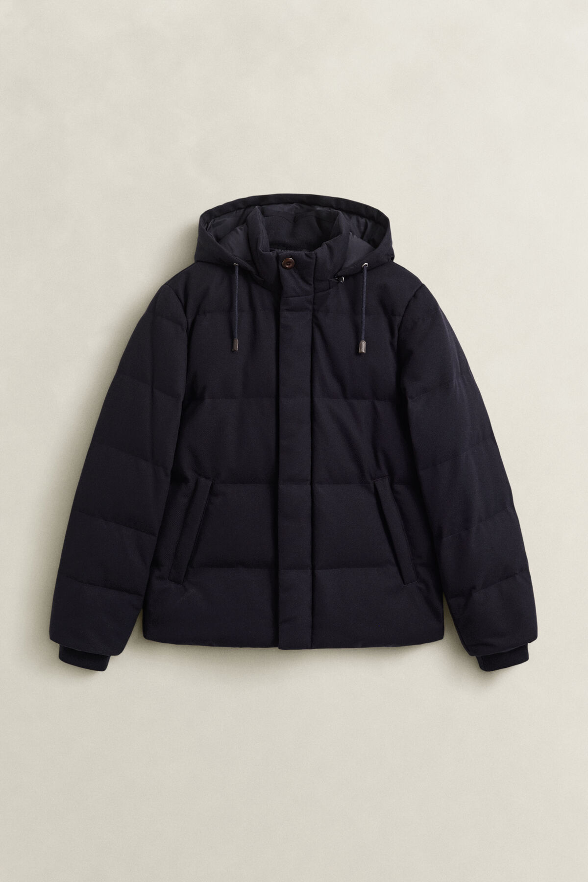 Flannel Down Jacket — EVENING BLUE