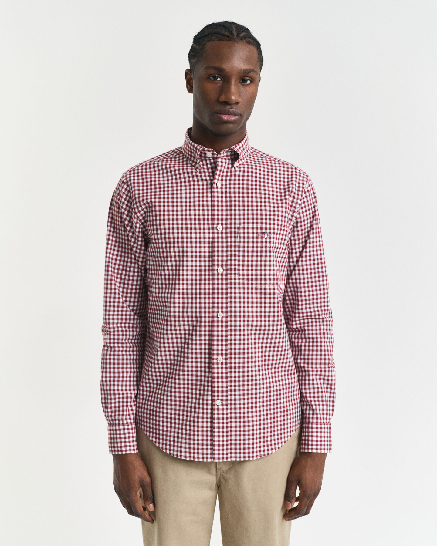 Regular Fit Classic Gingham Poplin Shirt