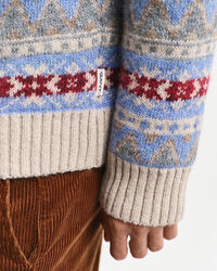 Fair Isle Crew Neck Sweater