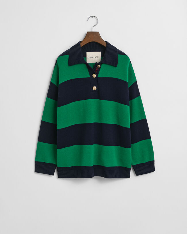 Striped Knitted Rugger