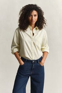 Relaxed Fit Striped Poplin Shirt