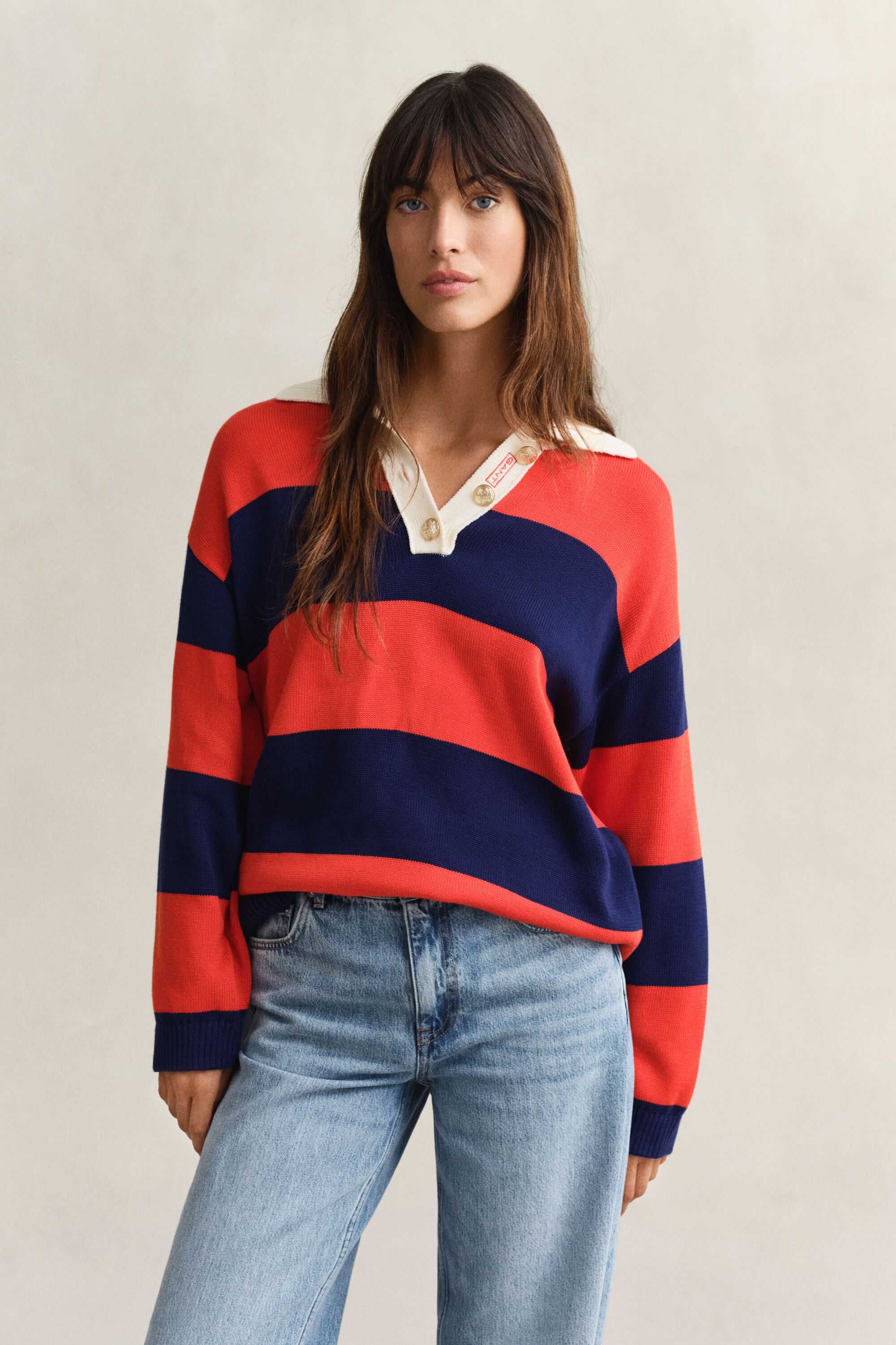 Striped Cotton Rugger