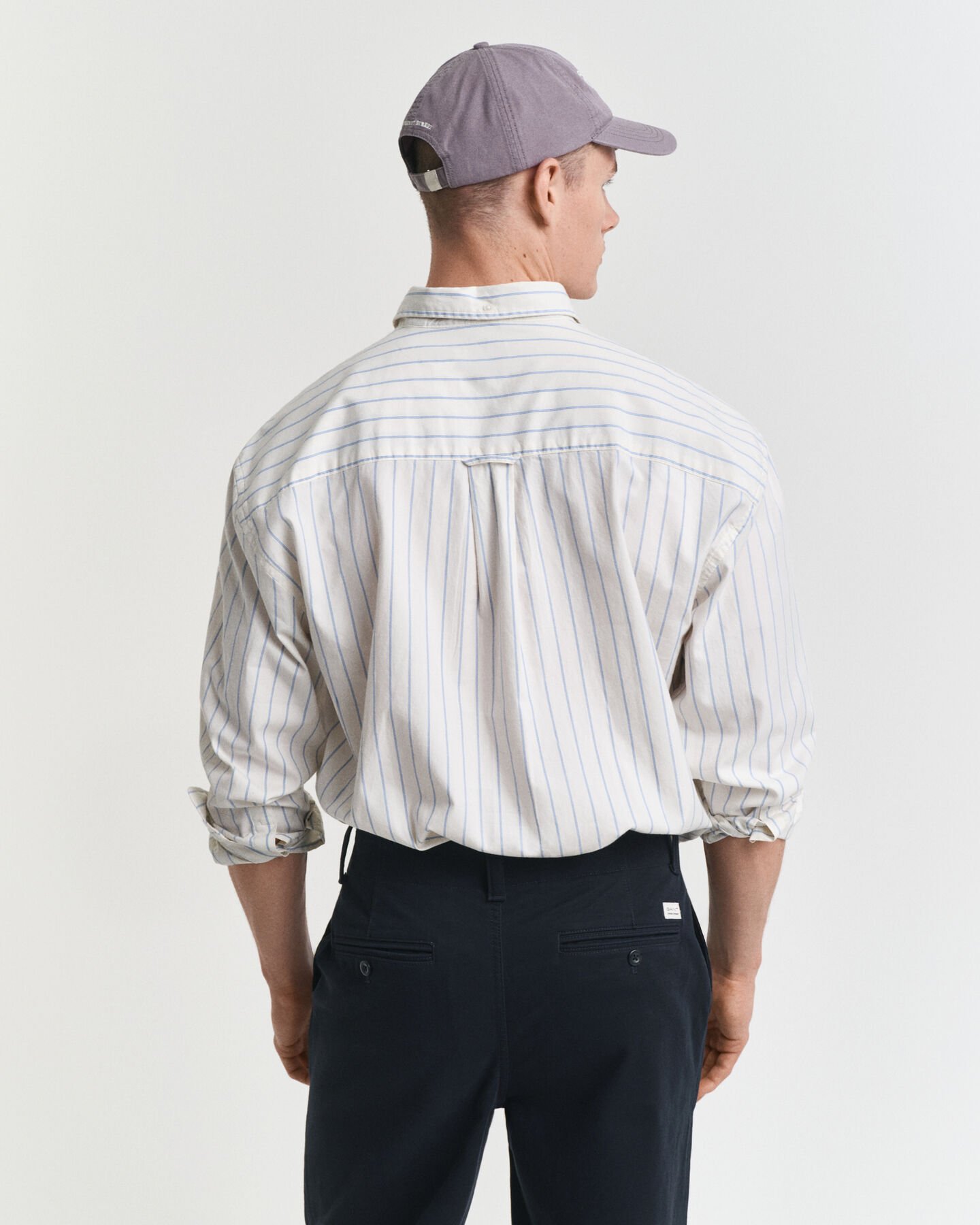 Relaxed Fit Striped Luxury Oxford Shirt