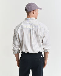 Relaxed Fit Striped Luxury Oxford Shirt