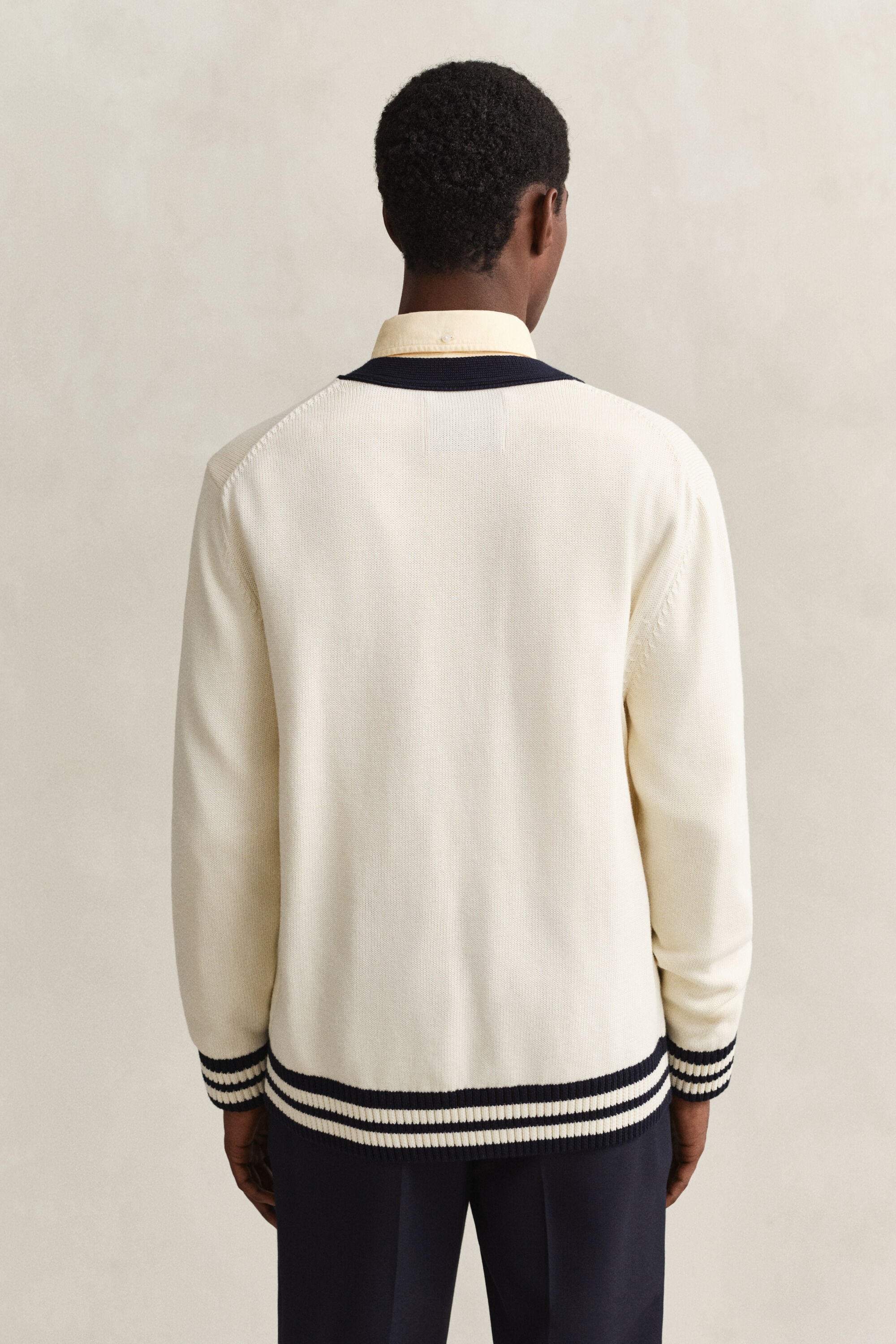 Buttoned V-Neck Cardigan