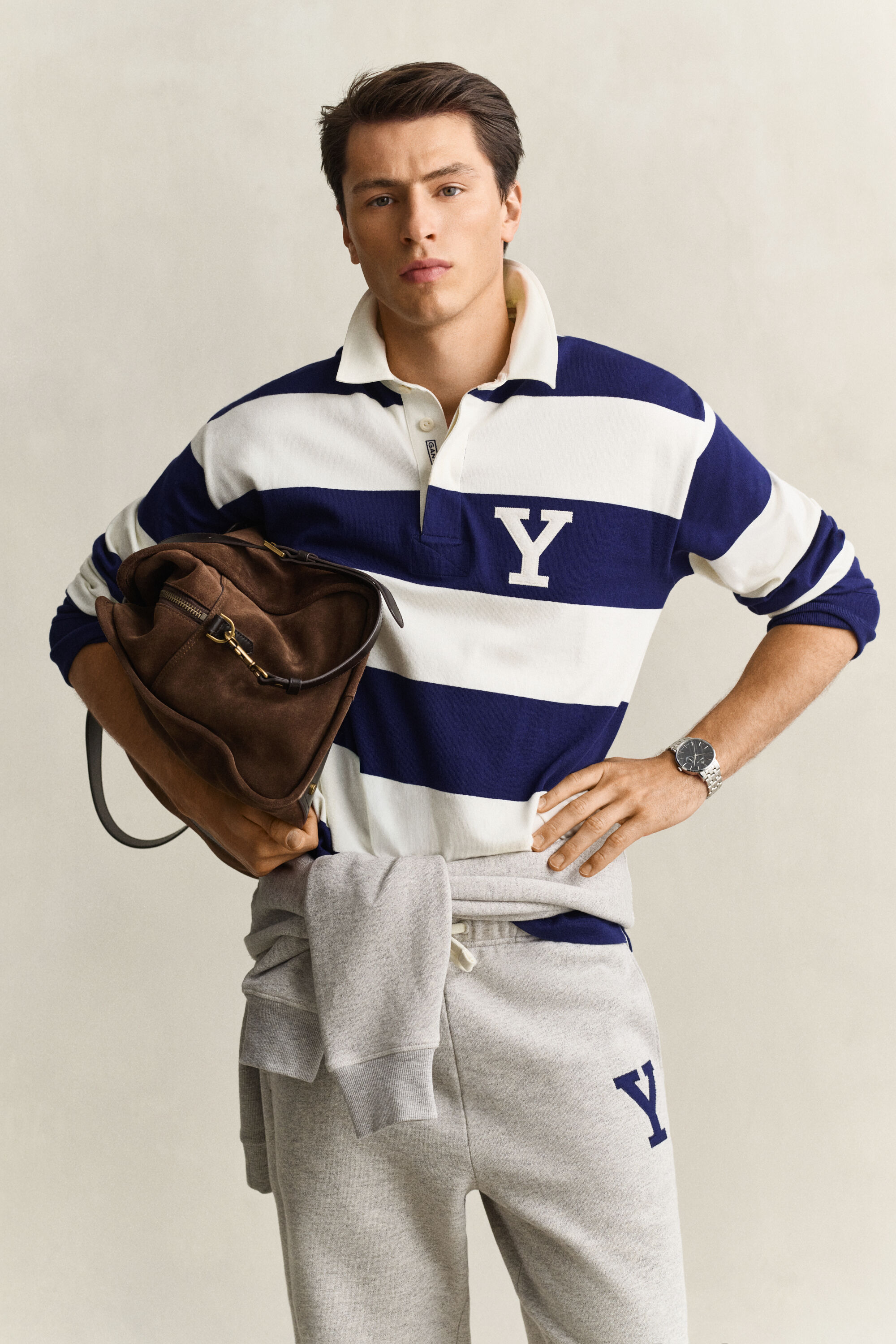 Gant x Yale Striped Heavy Rugger