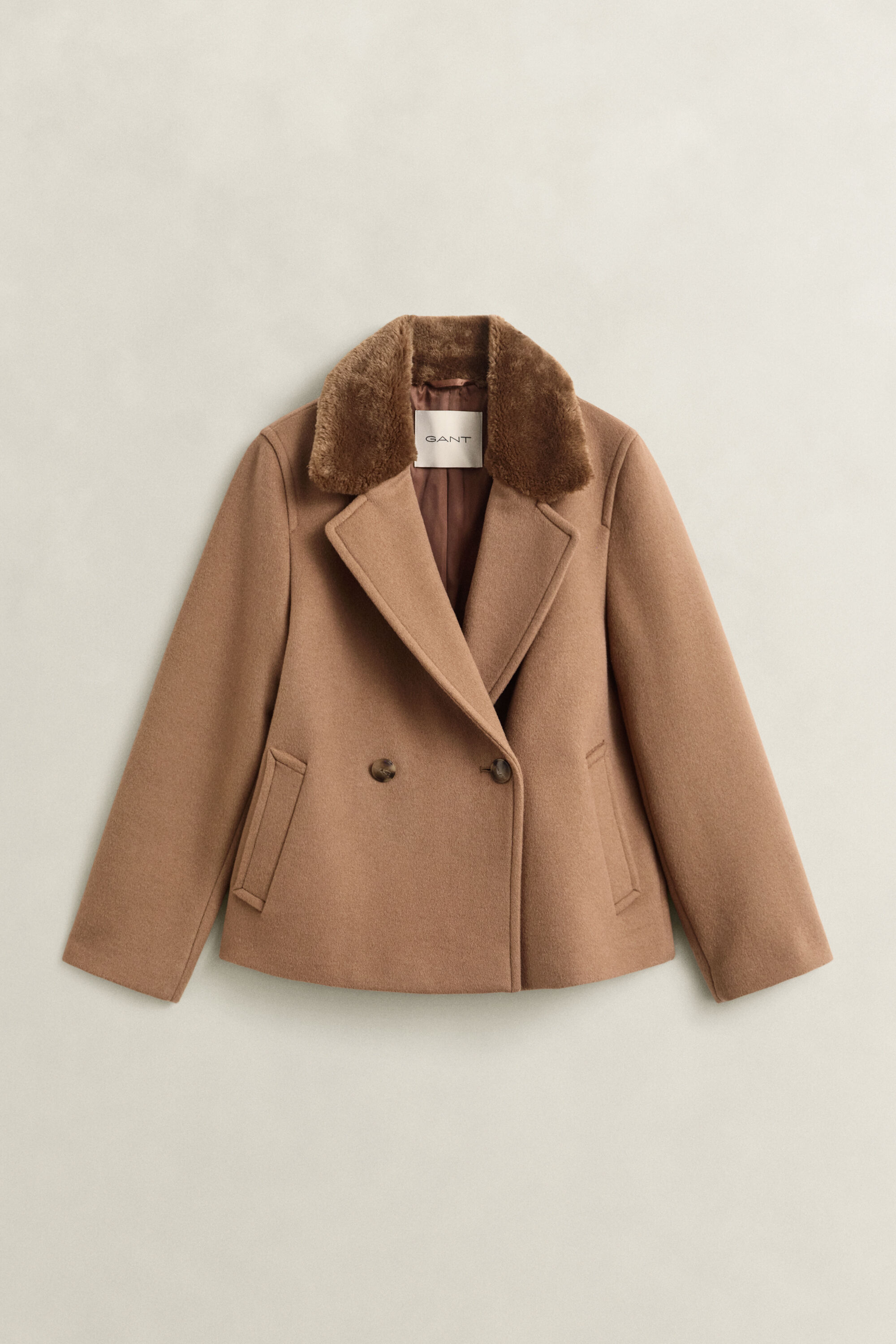Faux Fur Collar Jacket