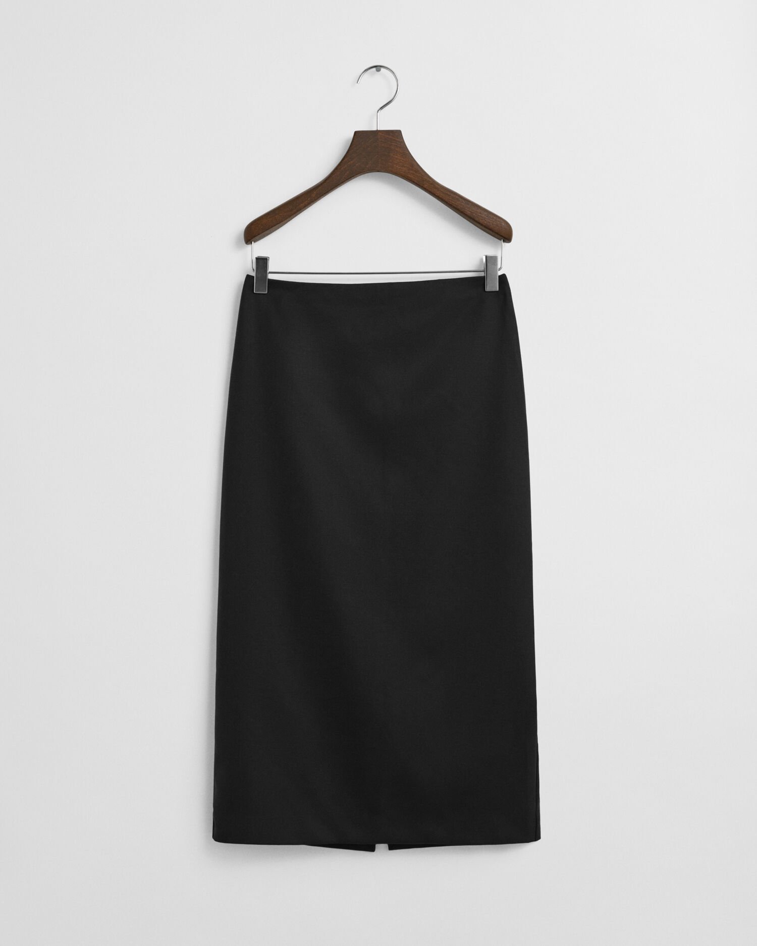 Wool Blend Midi Pencil Skirt
