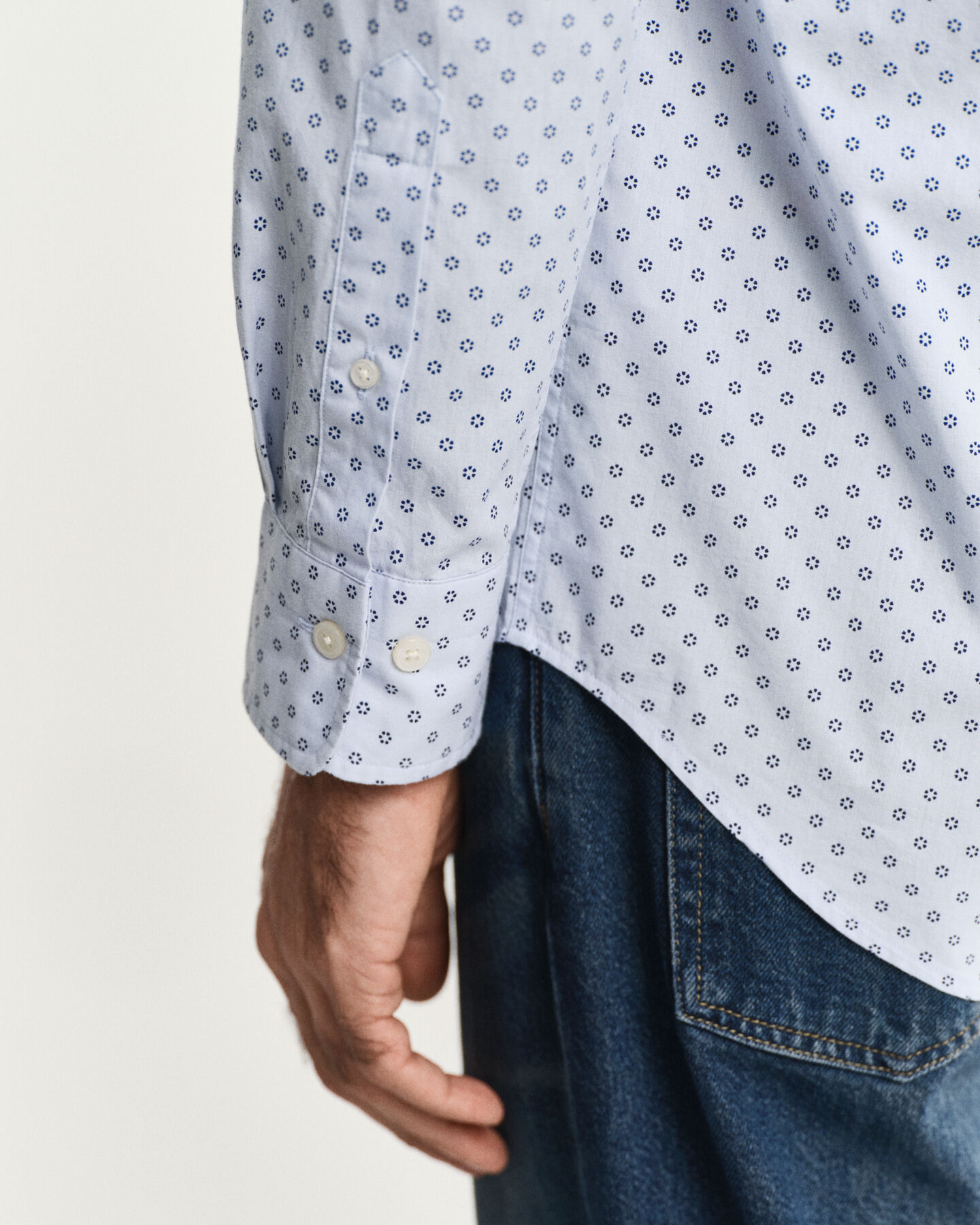 Regular Fit Micro Print Shirt