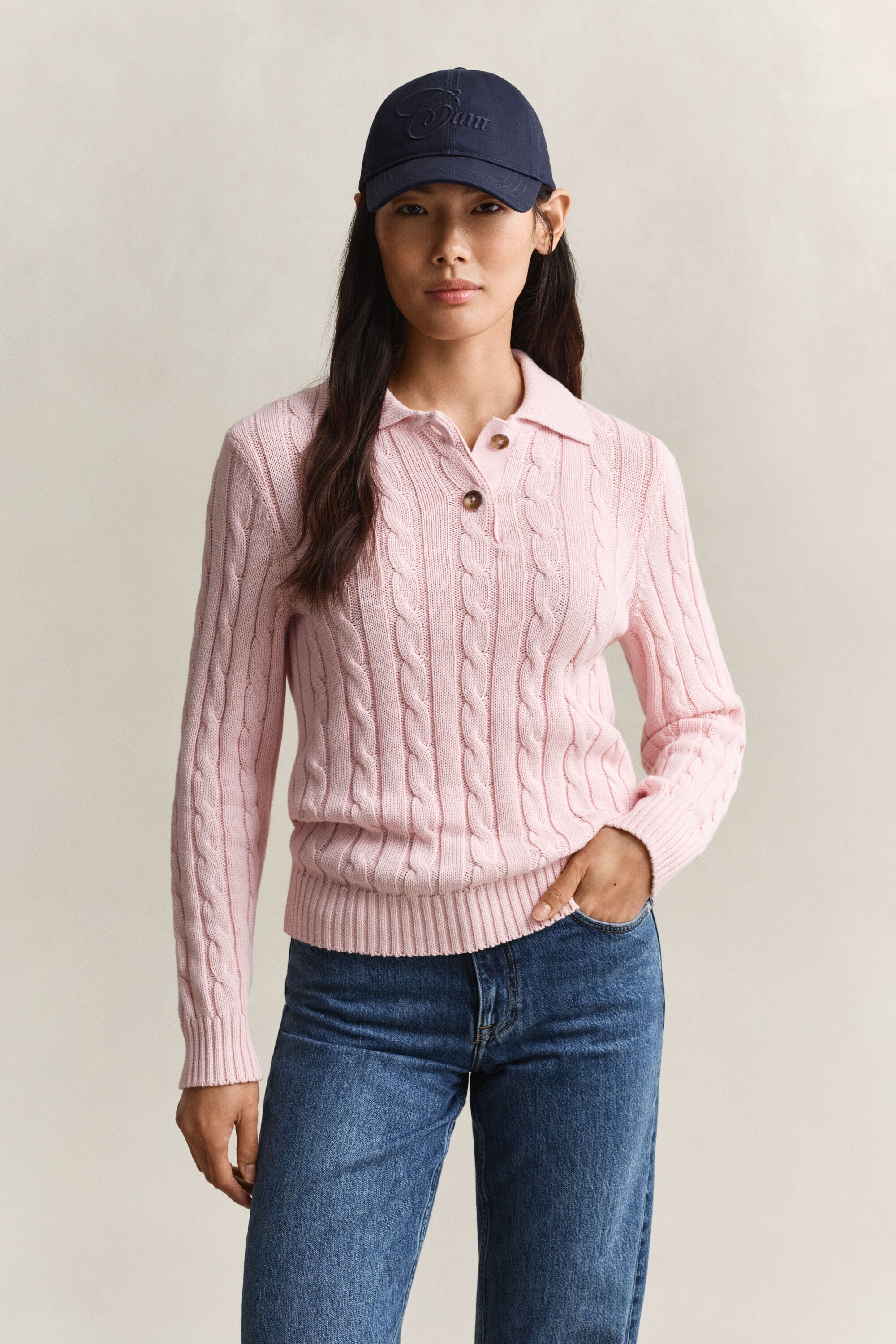 Cotton Cable Knit Sweater