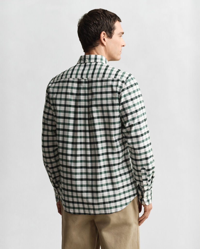 Regular Fit Checked Oxford Shirt
