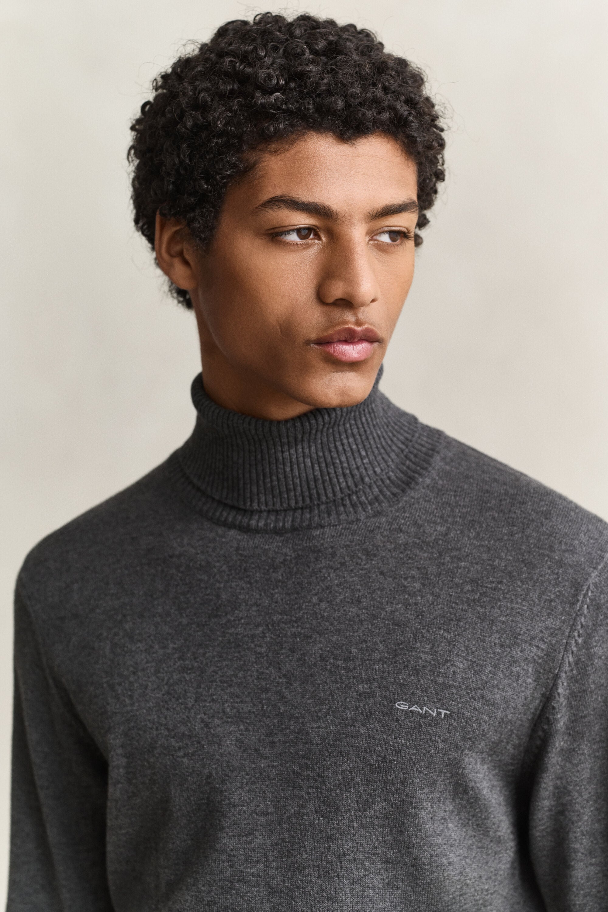 Cotton Wool Turtleneck Sweater