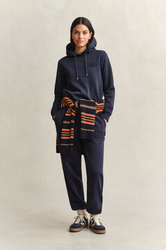 Tonal Shield Hoodie — EVENING BLUE 5