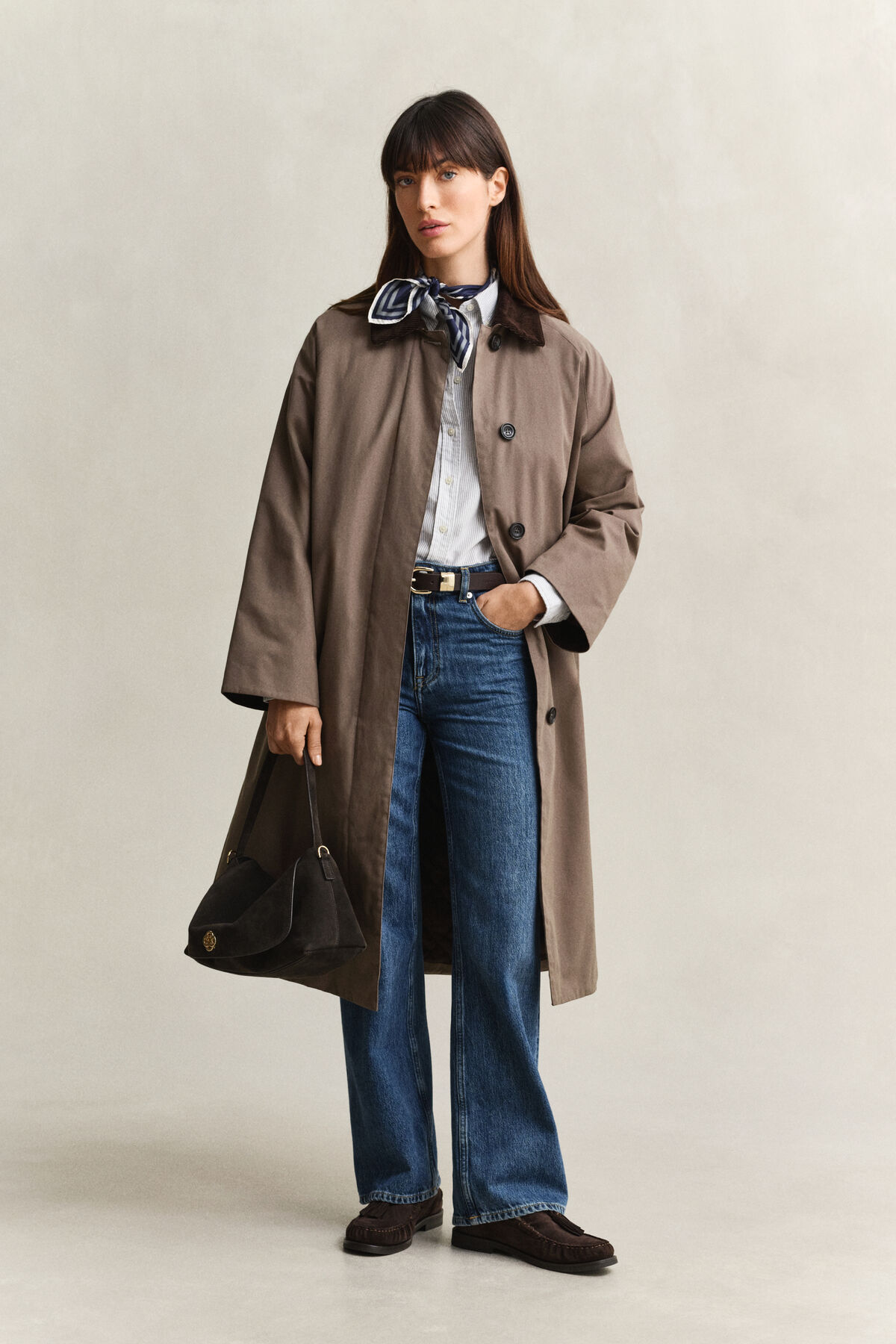 Waxed Car Coat — FADED TAUPE
