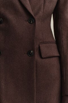 Flannel Blazer — DEEP BROWN 6