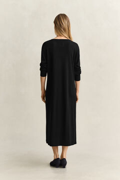Extra Fine Merino Wool Dress — BLACK 2