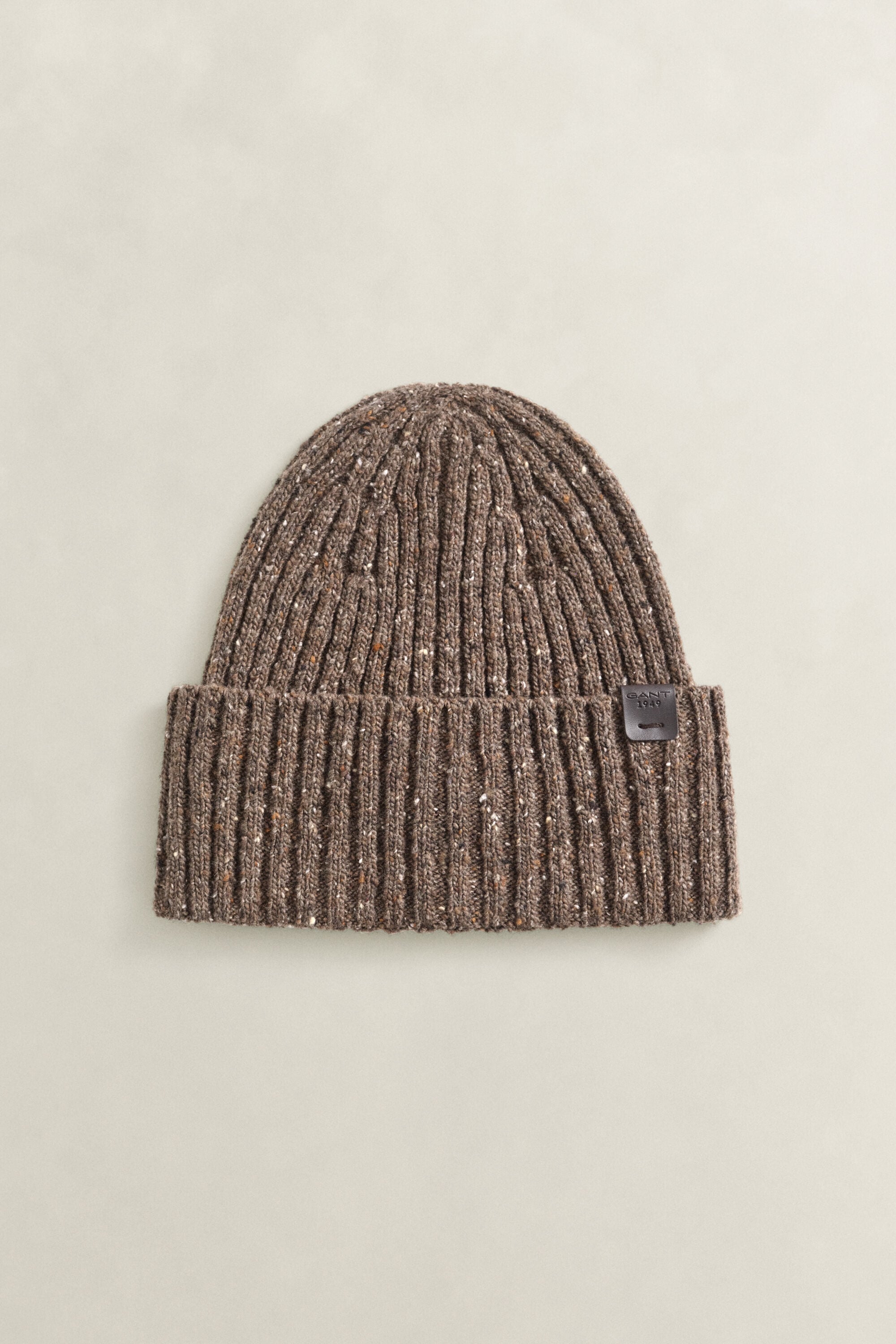 Donegal Beanie — BROWN MELANGE