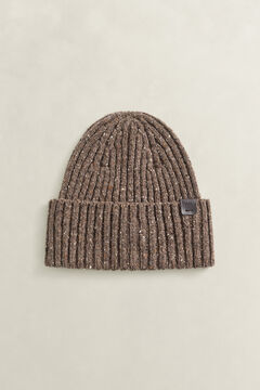 Donegal Beanie — BROWN MELANGE 2