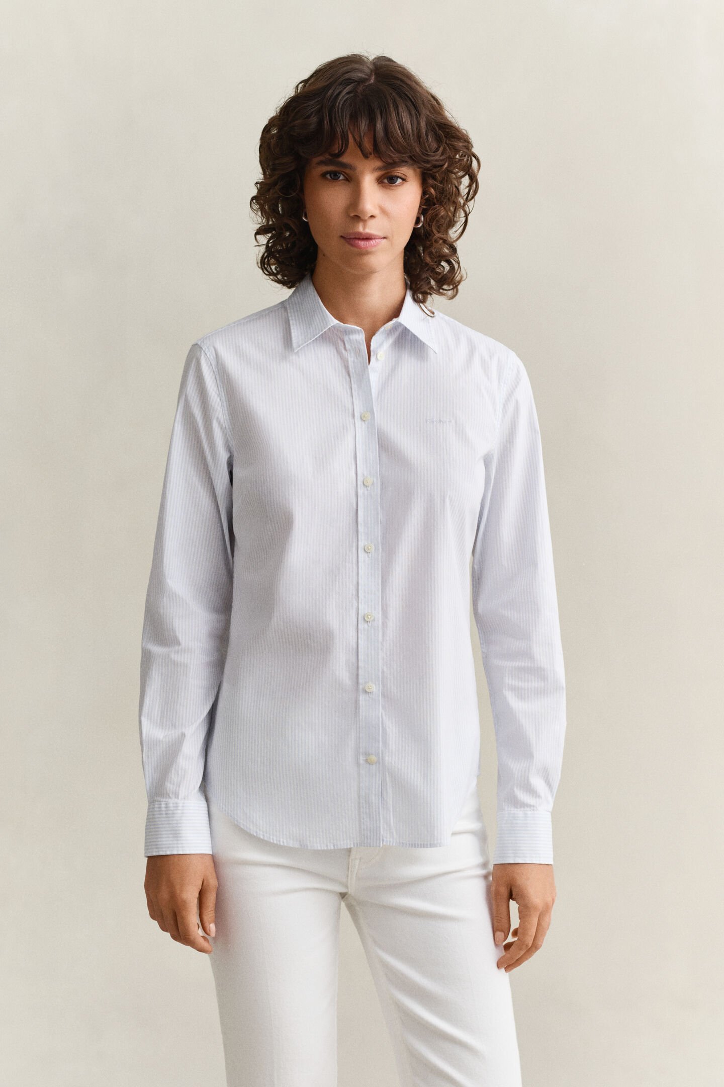 Slim Fit Striped Poplin Shirt