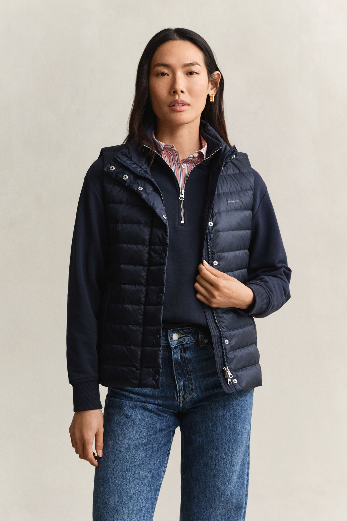 Light Down Vest — EVENING BLUE
