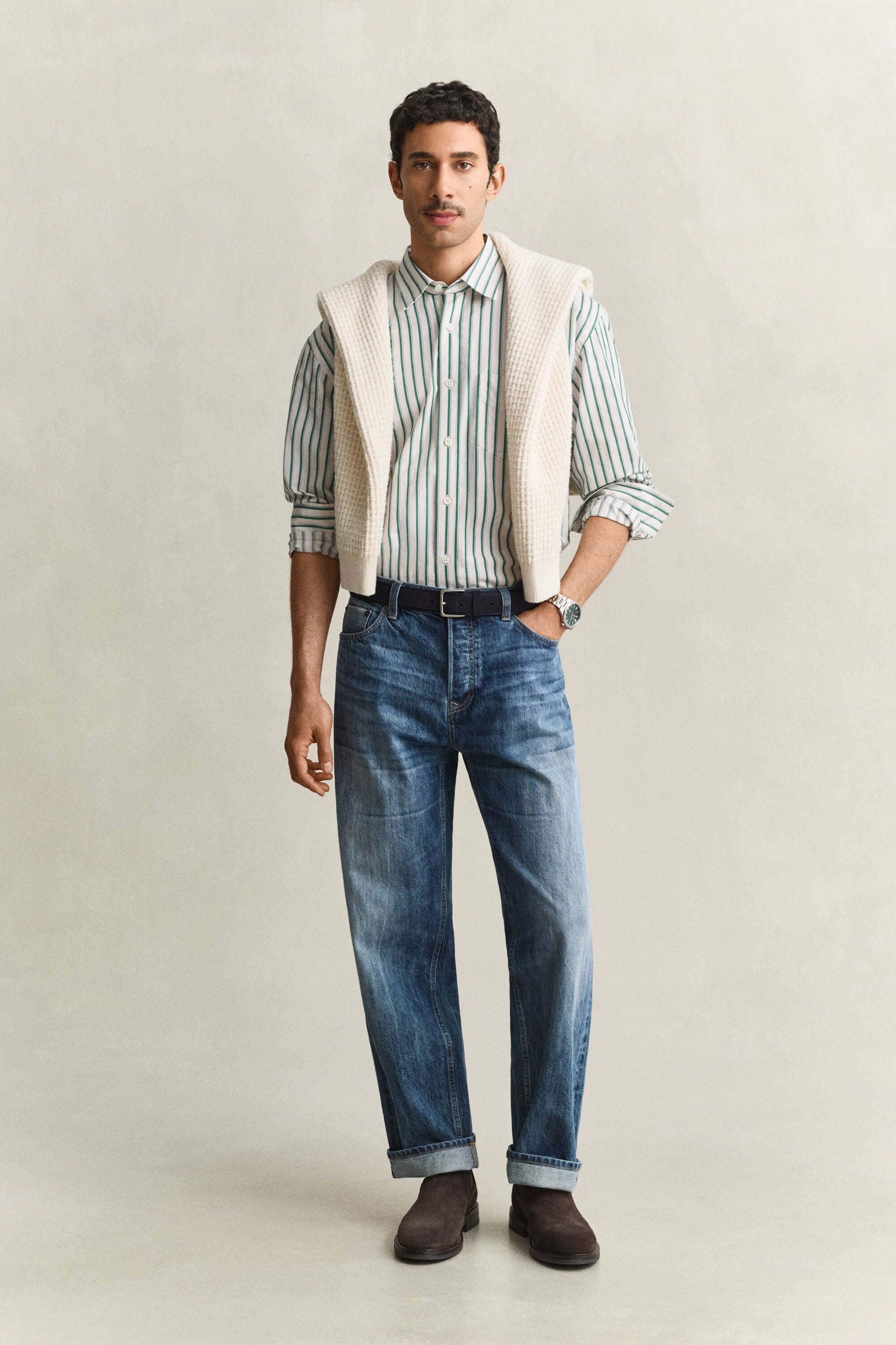 Dobby Striped Shirt