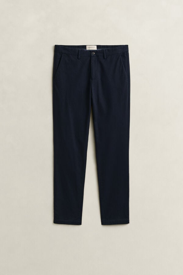 Slim Smart Chinos — EVENING BLUE