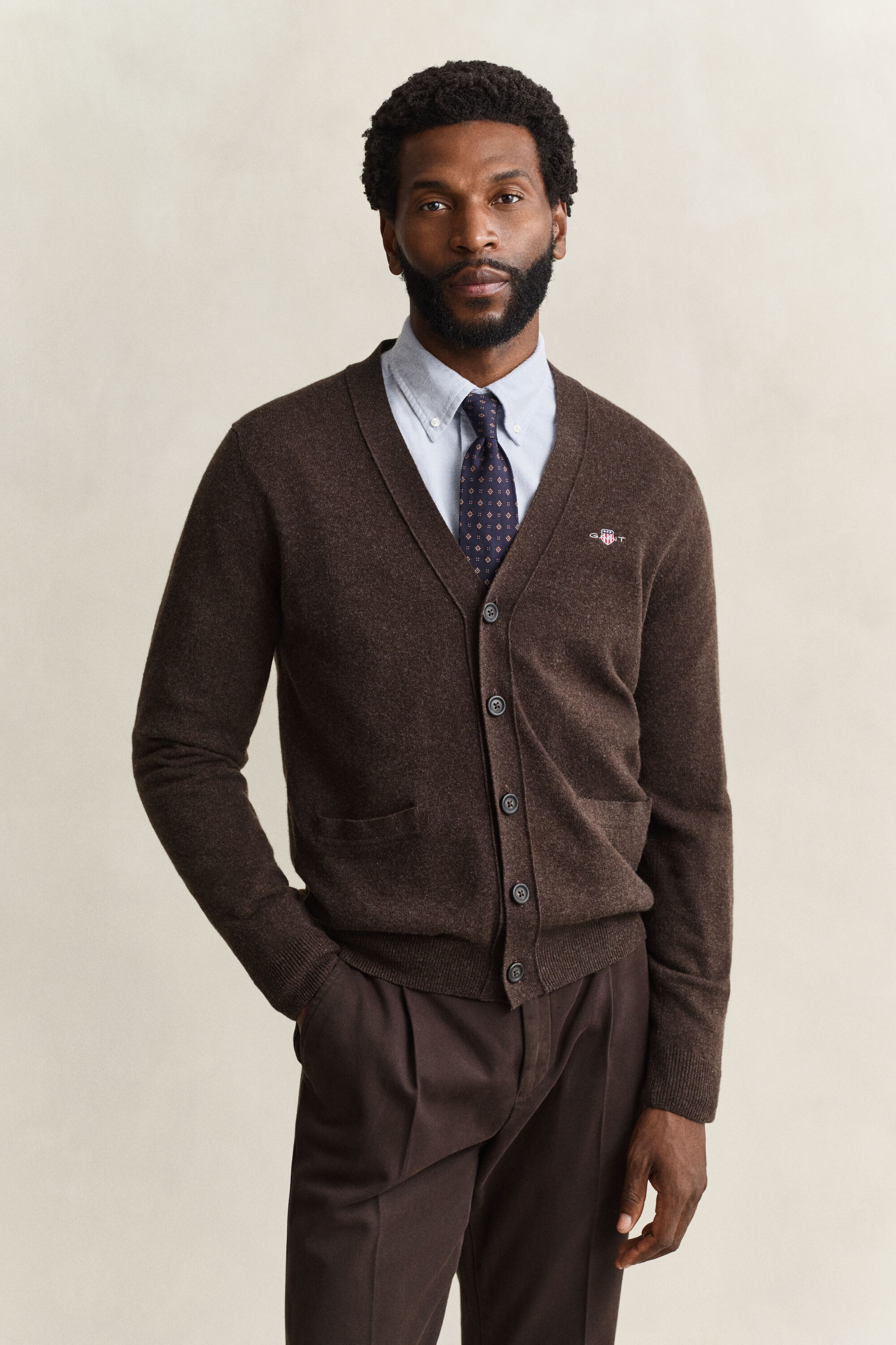 Lambswool V-Neck Cardigan