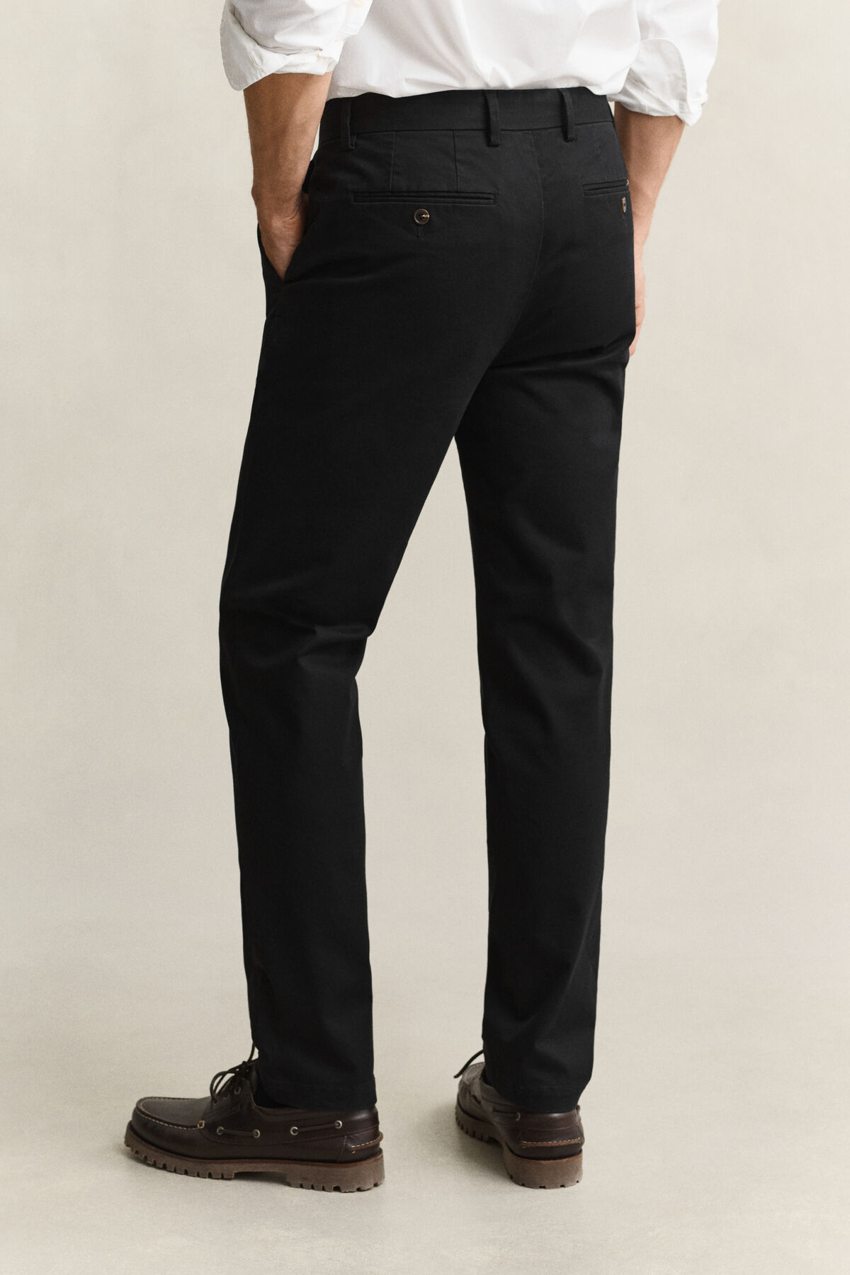 Slim Smart Chinos — BLACK