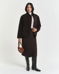 Midi Handstitched Wrap Skirt