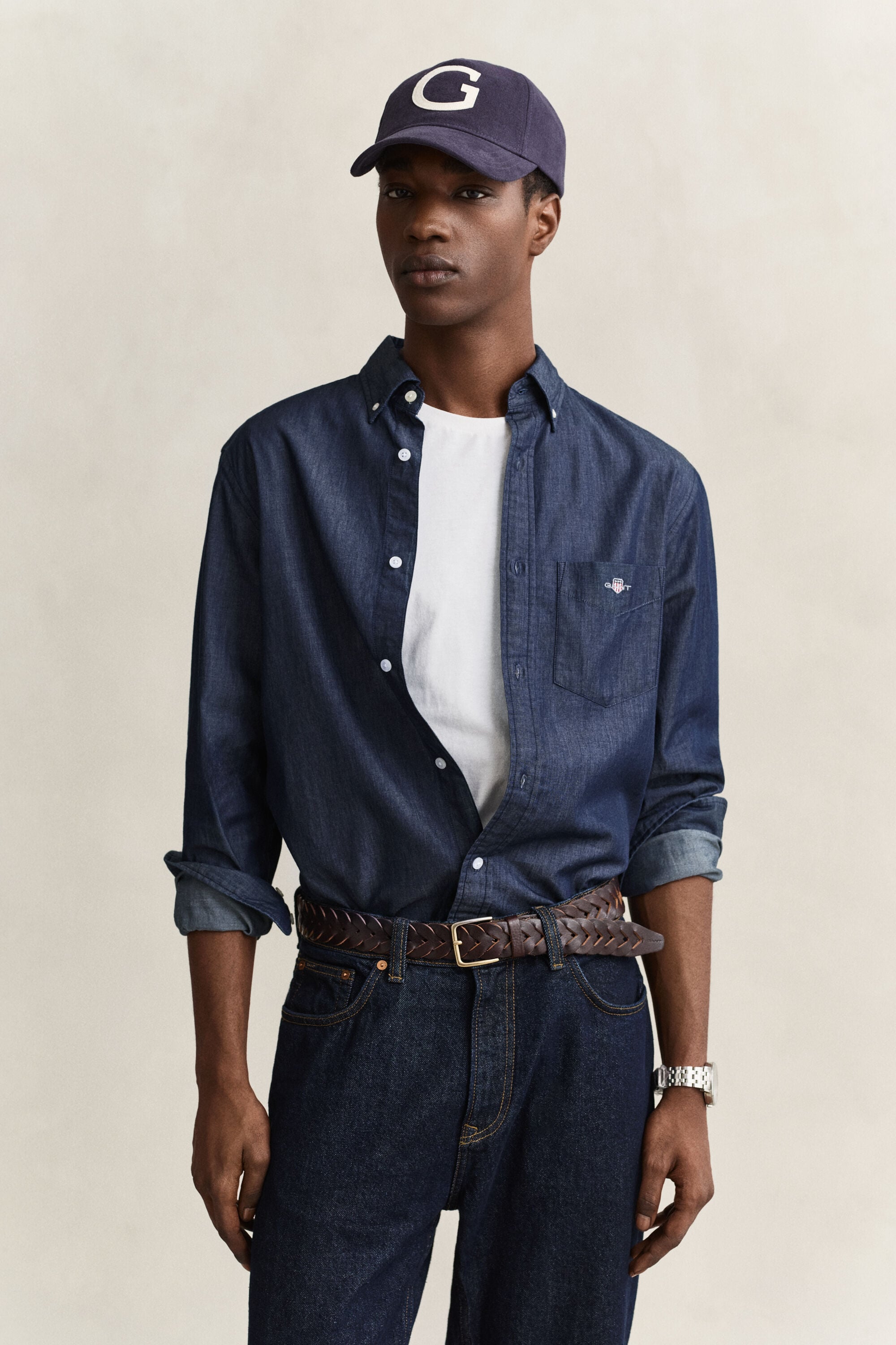 Regular Fit Indigo Shirt