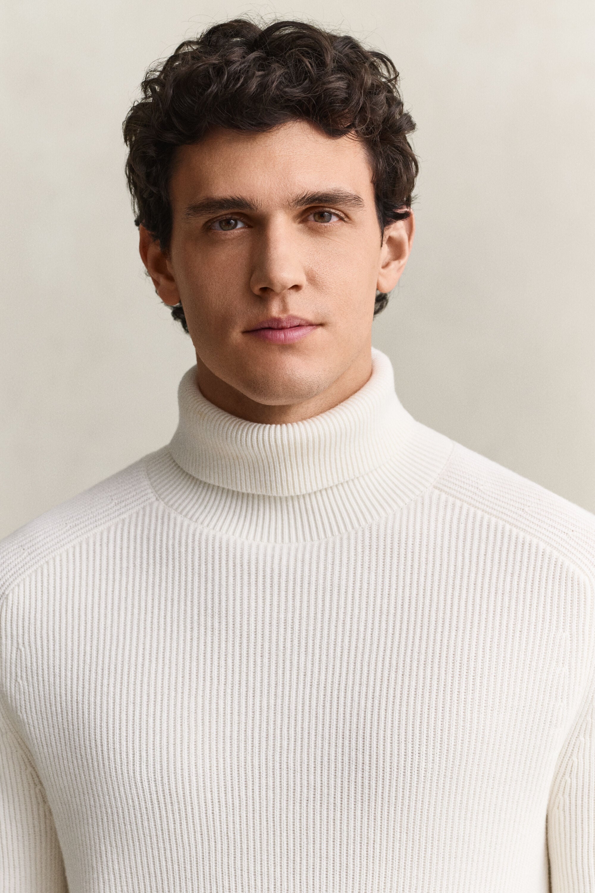Cotton Merino Turtleneck