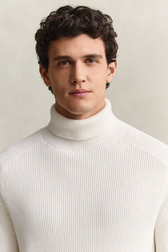 Cotton Merino Turtleneck — CREAM 4