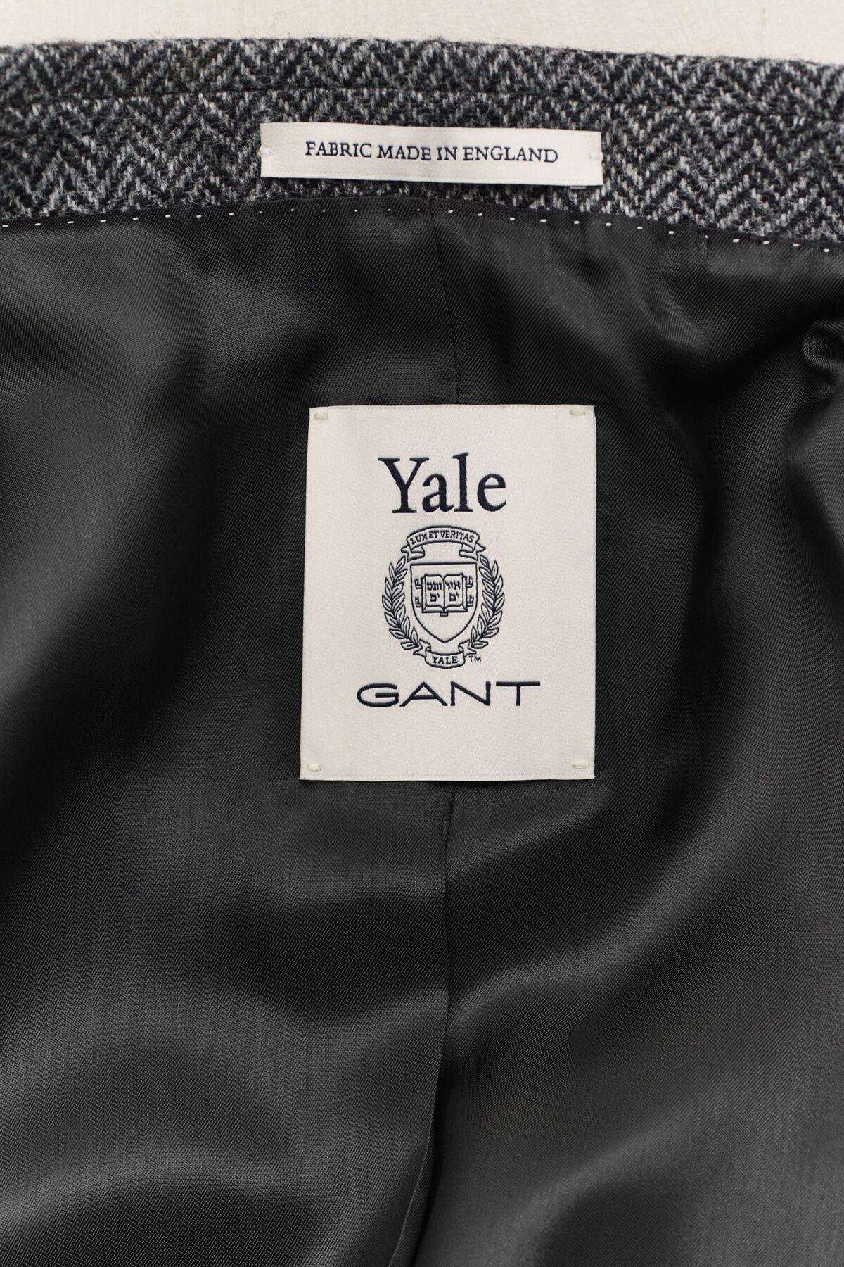 Gant x Yale Tweed Blazer — BLACK GREY