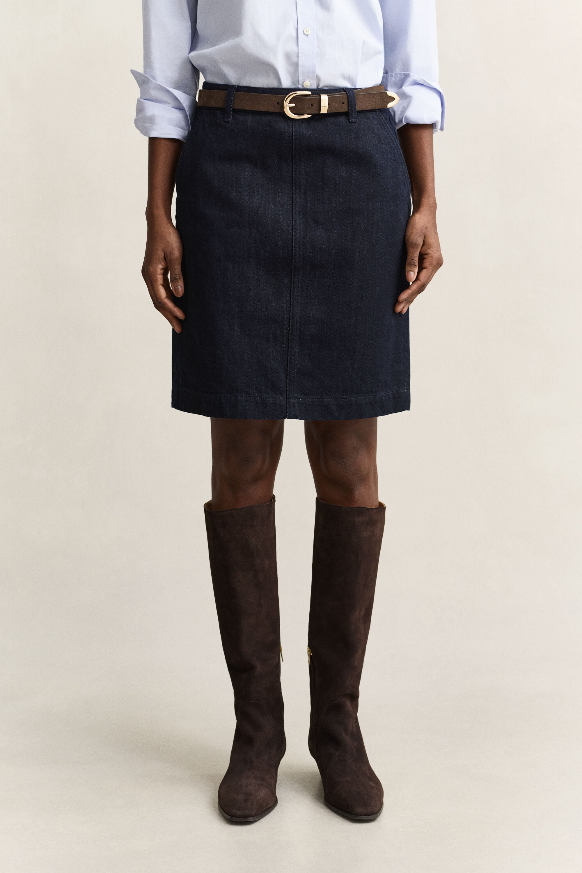 Denim Pencil Skirt